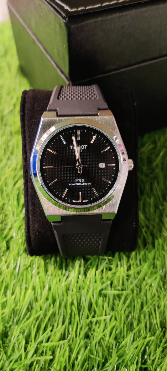 Tissot PRX - Premium Steel & PBC Strap, Water-Resistant Quartz Watch